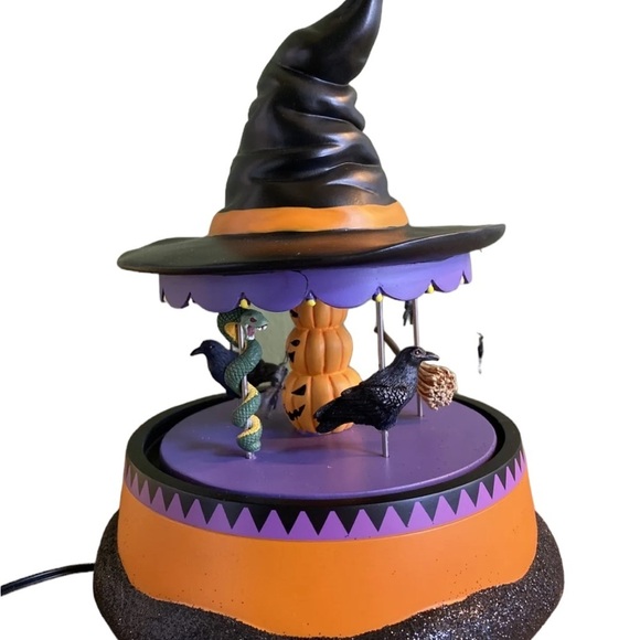 - Department 56 Village Halloween Accessories Haunted Scary Go Round NWB - Picture 7 of 10